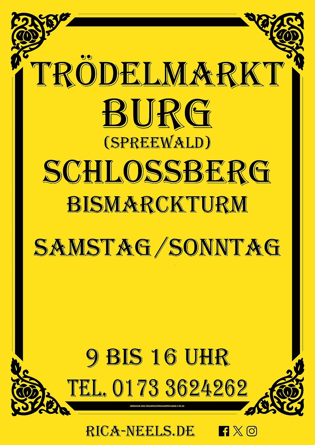 Trödelmarkt Burg / Spreewald Bismarckturm